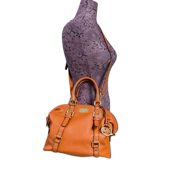 Michael Michael Kors Orange Bedford Convertible Satchel Crossbody Bag - Picture 10 of 10